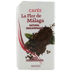 CAFE MOLIDO DESCAFEINADO NAT. "LA FLOR DE MALAGA" 250 Gr